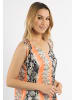 IZIA Minikleid Mit Schlangenprint in Orange Mehrfarbig