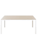 Beliani Esstisch CATANIA in Beige/Weiß - (W) 91 x (H) 71 x (L) 160 cm