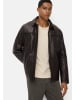 Camel Active Lederjacke mit Steppfutter in Dunkelbraun