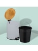 relaxdays Kosmetikeimer in Grau - 5 Liter