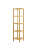 en.casa Standregal Lierne Bambus in Beige (L)33cm (B)33cm (H)140cm