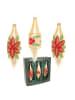 Krebs Glas Lauscha 3er-Set: Baumschmuck-Glasornament in Gold