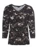 Laura Scott 3/4-Arm-Shirt in schwarz