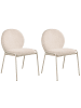 Beliani 2er-Set Esszimmerstuhl ELLIE in Beige