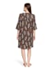 CARTOON Sommerkleid mit Muster in Weiß/Braun