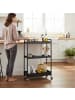 relaxdays Nischenwagen in Schwarz - (B)20 x (H)85 x (T)50 cm