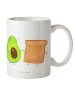 Mr. & Mrs. Panda Kindertasse Avocado Toast ohne Spruch in Weiß