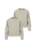 name it 2er-SET Weicher Velours Longsleeve Rundhals Langarmshirt in Sand