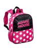 Disney Rucksack Minnie Mouse Clever-Hooded in schwarz
