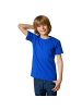 tectake Einfarbiges T-Shirt für Kinder, blau