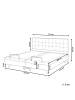 Beliani Doppelbett DUKE in Grau/Schwarz - (W) 161 x (H) 102 x (L) 216 cm