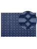 Beliani Kurzflor CIZRE in Blau - (W) 140 x (H) 1 x (L) 200 cm