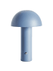 Beliani Tischleuchten BOJO in Blau/Weiß - (W) 14 x (H) 25 x (L) 14 cm