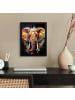 OnlyWow Poster mit Leiste Elefant