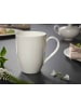 Villeroy & Boch 6er Set Henkelbecher Anmut 300 ml weiß in weiß