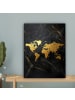 MuchoWow Leinwand Bilder Goldfarben