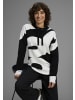Laura Scott Jacquardpullover in schwarz-offwhite-gemustert