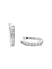 Amor Creolen Silber 925, rhodiniert in Silber