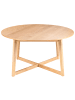 Beliani Runder Tisch WAIPORI in Braun - (W) 140 x (H) 75 x (L) 140 cm