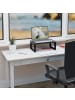 relaxdays Monitorständer in Schwarz - (B)40 x (H)15 x (T)23 cm