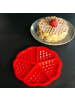 Intirilife 2er Set Silikon Waffelformen in Rot