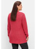 sheego Longstrickjacke in magenta meliert