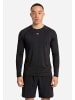 SNOCKS Laufshirt langarm Herren 1 Stück in Schwarz