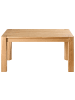 Beliani Ausziehbarer Tisch MISSION in Braun - (W) 90 x (H) 78 x (L) 160 cm