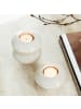 like. by Villeroy & Boch 6er Set Kerzenhalter Donut Winter Glow ø 9,1 cm in beige