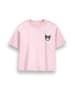 Coccodrillo Baumwoll-T-Shirt mit kurzen Ärmeln in rosa