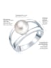 Valero Pearls Perlen-Ring aus Sterling Silber mit Süßwasser-Zuchtperle in silber