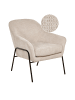Beliani Sessel VEDDIGE in Beige/Schwarz - (W) 74 x (H) 85 x (L) 82 cm