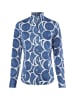 Franco Callegari Bluse in indigo weiß - 0110