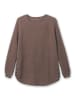 sheego Pullover in dunkeltaupe