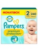 Pampers Monatsbox Klettwindeln, "Premium Protection", Größe 2, 240 Stück, 4kg - 8kg