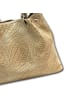 Florence Leder Handtasche, Umhängetasche Florence Tasche beige, taupe ca. 31cm
