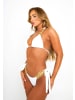 Moda Minx Bikinihose Boujee Tie Side Brazilian in White