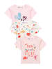 Minoti 3er. Set: T-Shirt Garden 3 in rosa