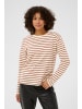 Kaffe Langarm-Shirt KAwinny Loose fit in Ant. White/Henna Stripe