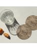 OnlyWow Glasuntersetzer 6er-Set Marmor
