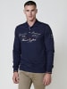 KOROSHI Langärmeliges Poloshirt in blau