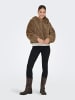ONLY Teddyfell Jacke in Cocoa Créme