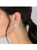 Rafaela Donata Creolen aus Sterling Silber mit Zirkonia und Muschelkernperle in silber