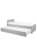 Beliani Tagesbett MARMANDE in Grau - (W) 86 x (H) 82 x (L) 214 cm