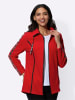 Sieh an! Fleecejacke in rot
