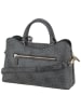 Guess Handtasche Janie Logo Girlfriend Satchel in Coal Logo