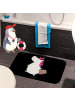 Mr. & Mrs. Panda Badeteppich Einhorn Koffer ohne Spruch in Schwarz