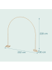 relaxdays Luftballon Bogen in Gold - (H)230 x (B)230 cm