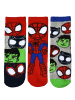 Spiderman 3er Pack Marvel Spidey Socken Spiderman Söckchen Strümpfe in Mehrfarbig