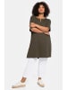 sheego Longshirt in dunkeloliv